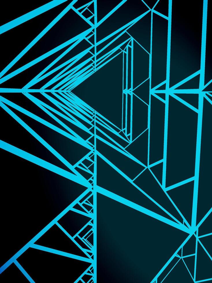 Abstract triangles geometric structure vector