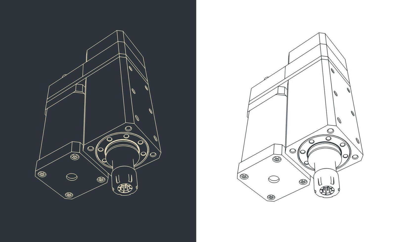 CNC router head vector