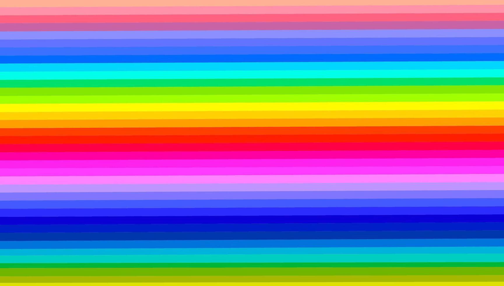 Colorful striped rainbow horizontal background, spectrum cheerful pattern vector