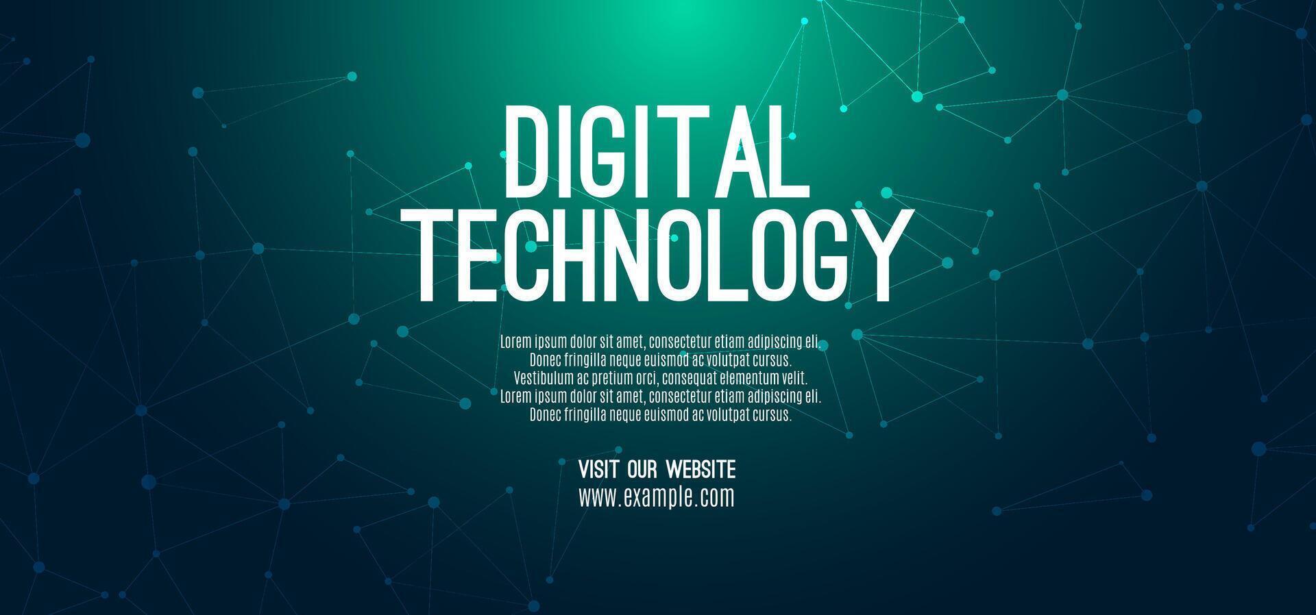 Digital technology speed connect blue green background, cyber nano information, abstract communication, innovation future tech data, internet network connection, Ai big data, line dot illustration vector