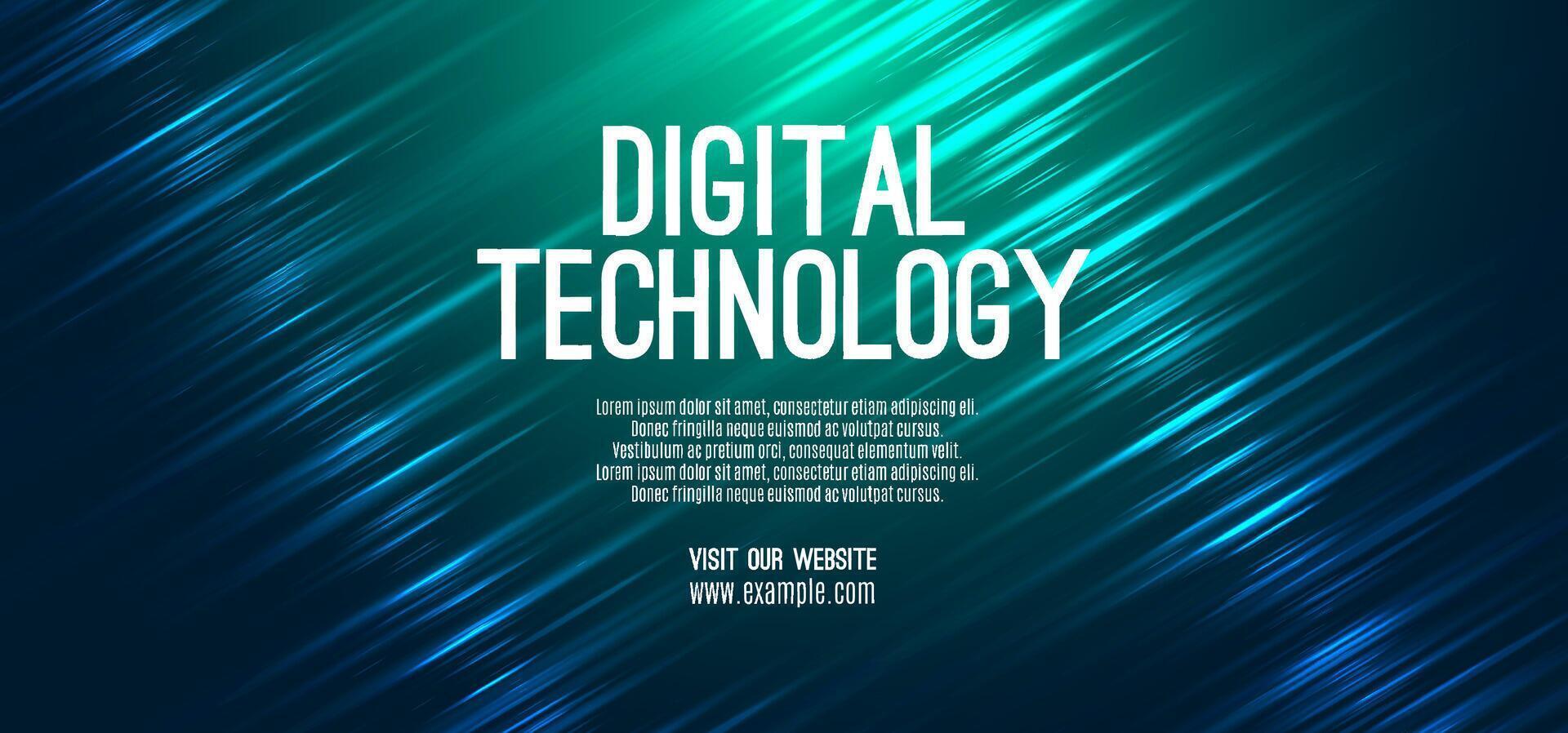 Digital technology speed connect blue green background, cyber nano information, abstract communication, innovation future tech data, internet network connection, Ai big data, line dot illustration vector