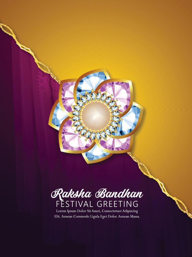 Happy rakhi indian festival creative design concept vector