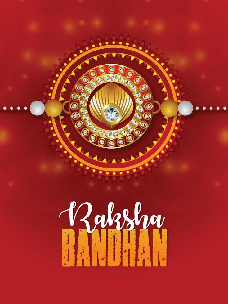 Raksha bandhan celebration flyer vector