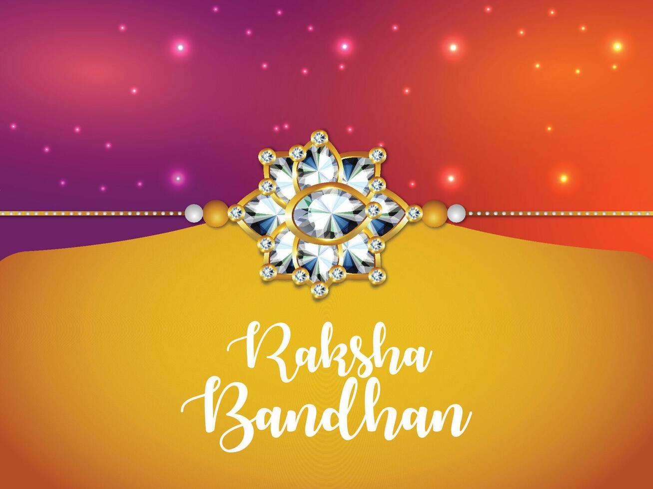 happy raksha bandhan with creative background vector