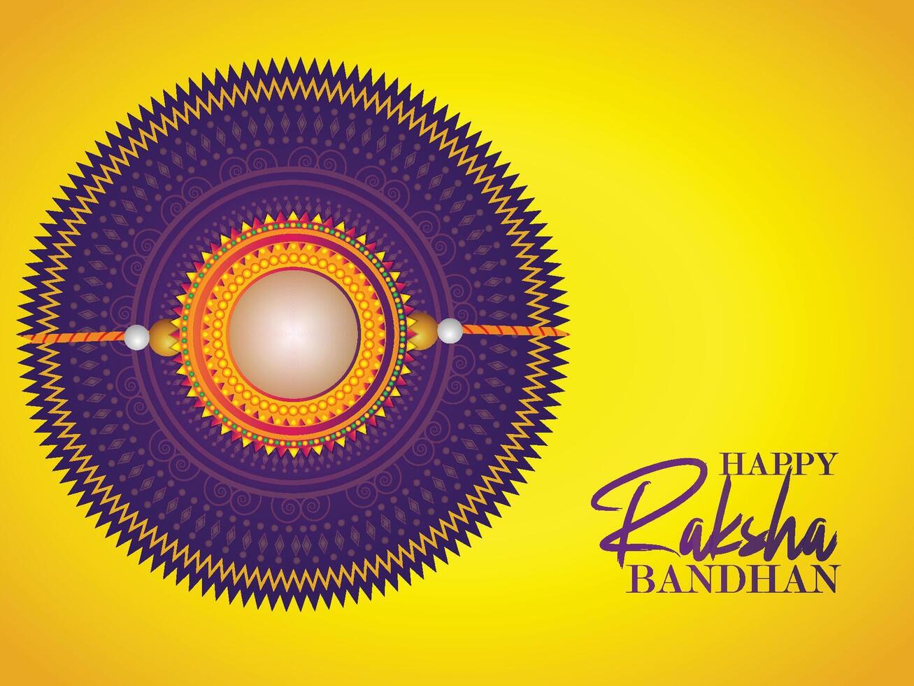 Raksha bandhan creative design concept background vector