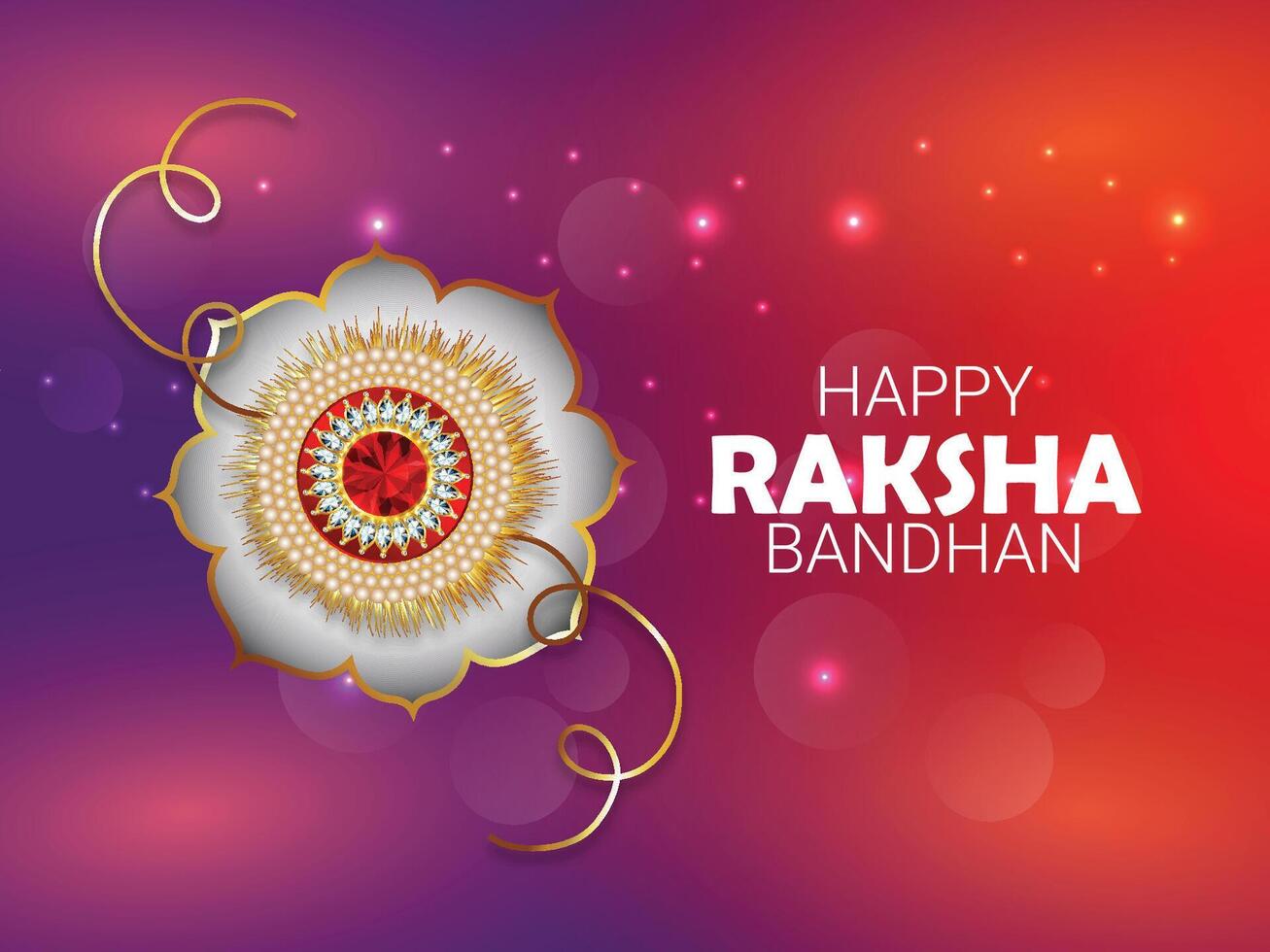 Rakhi celebration greeting card vector