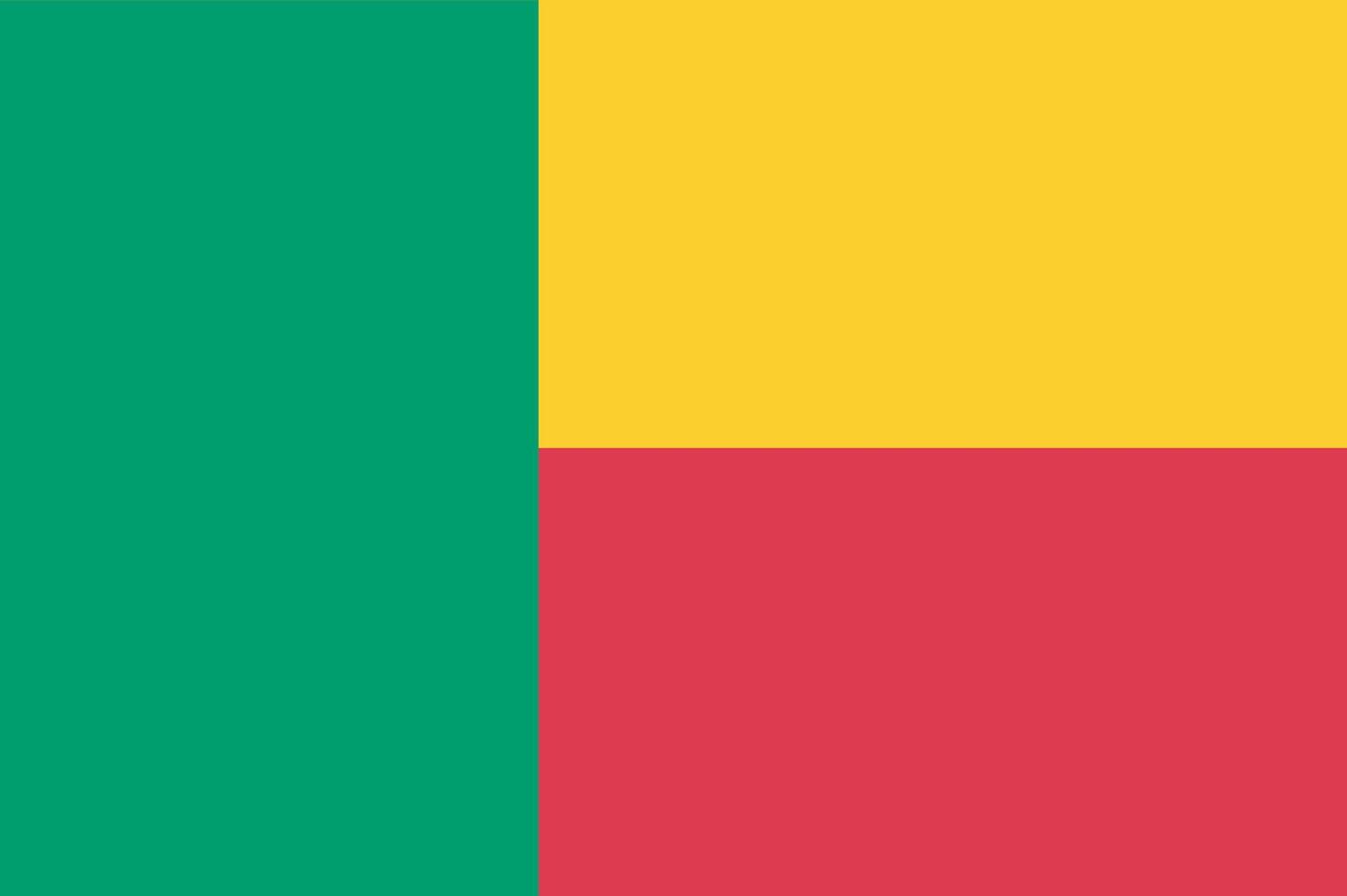 Benin flag art vector