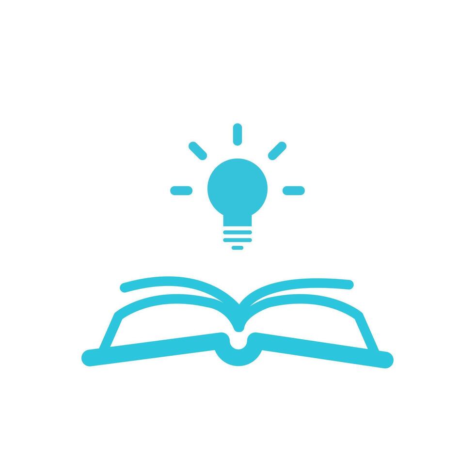 Learning icon. Isolated on white background. From blue icon set. vector