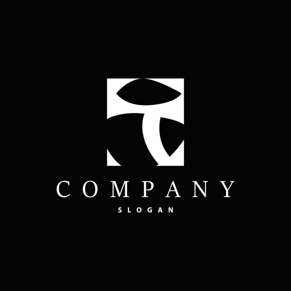 Initial T Letter Alphabet Logo Modern and Luxury Design Icon Template Element vector