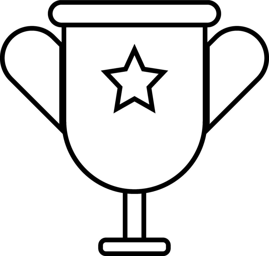 Cup for game interface vector
