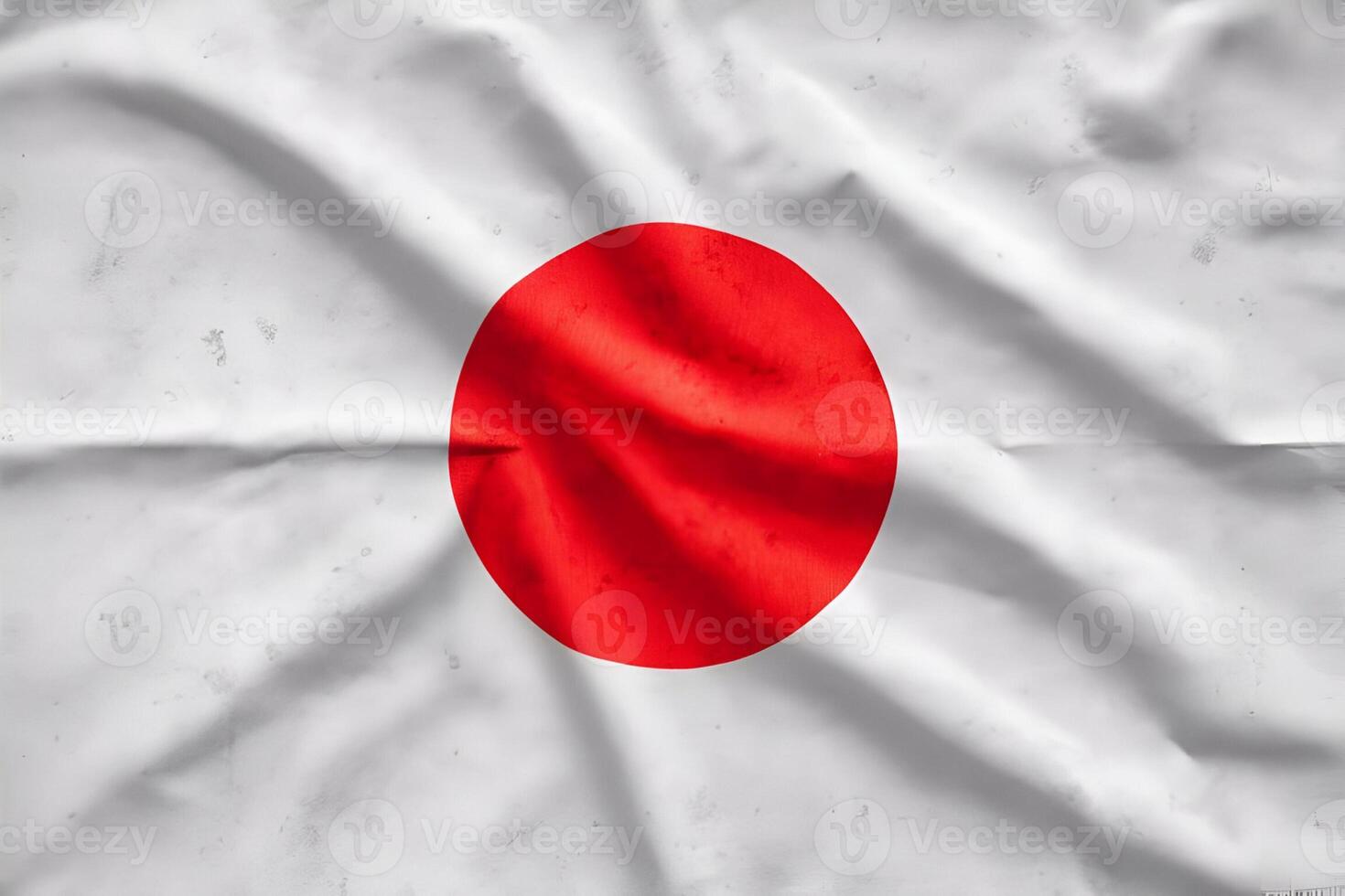 Japanese silk flag waving background photo
