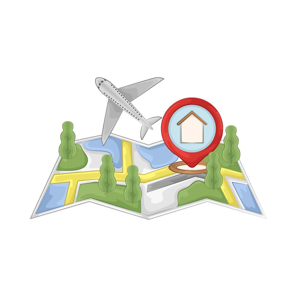 Illustration of home location vector