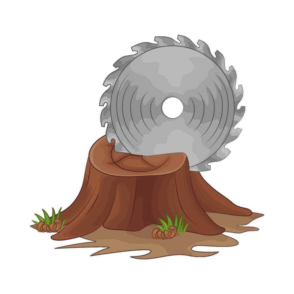 Illustration of circular saw vector