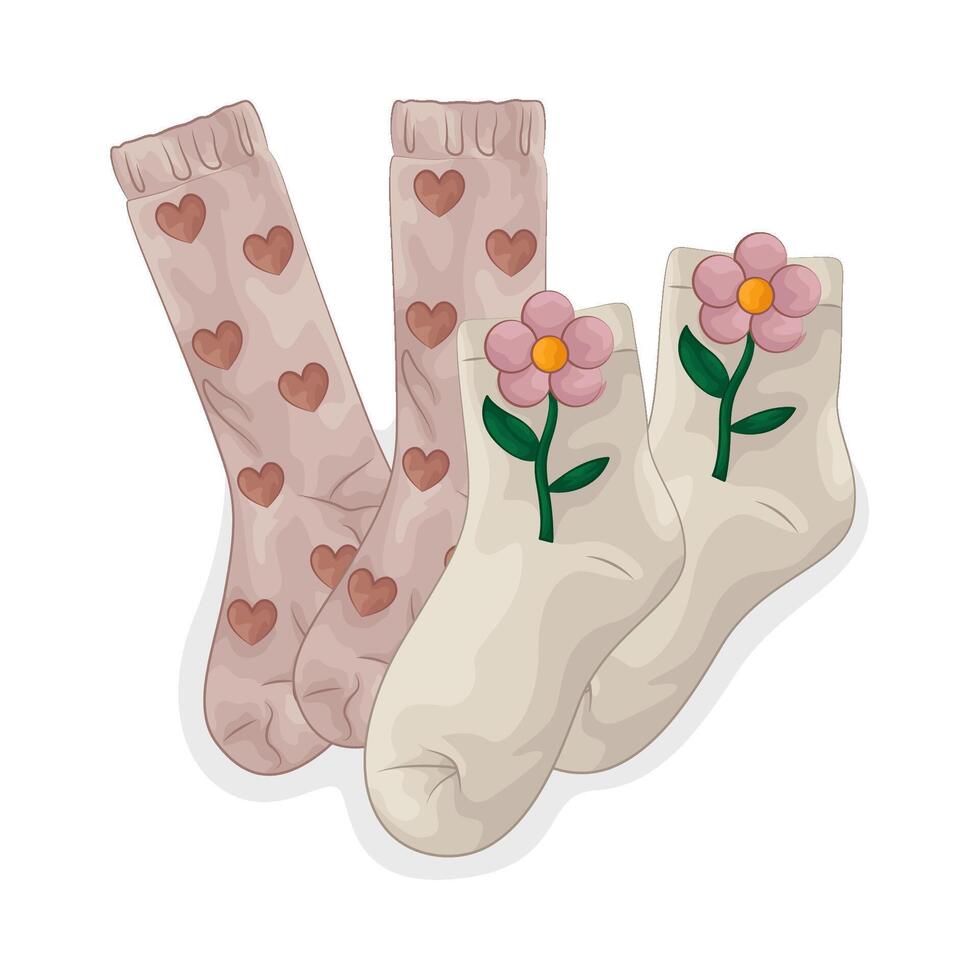 Illustration of women socks vector