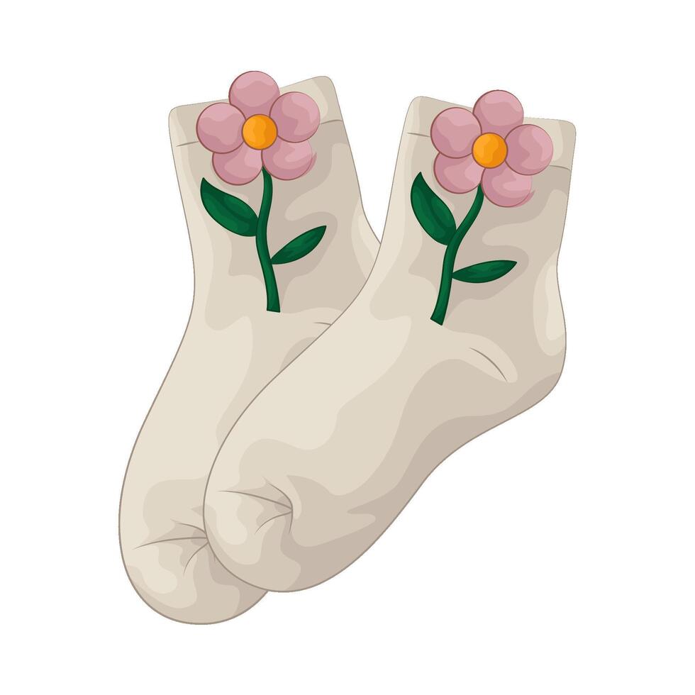 Illustration of women socks vector