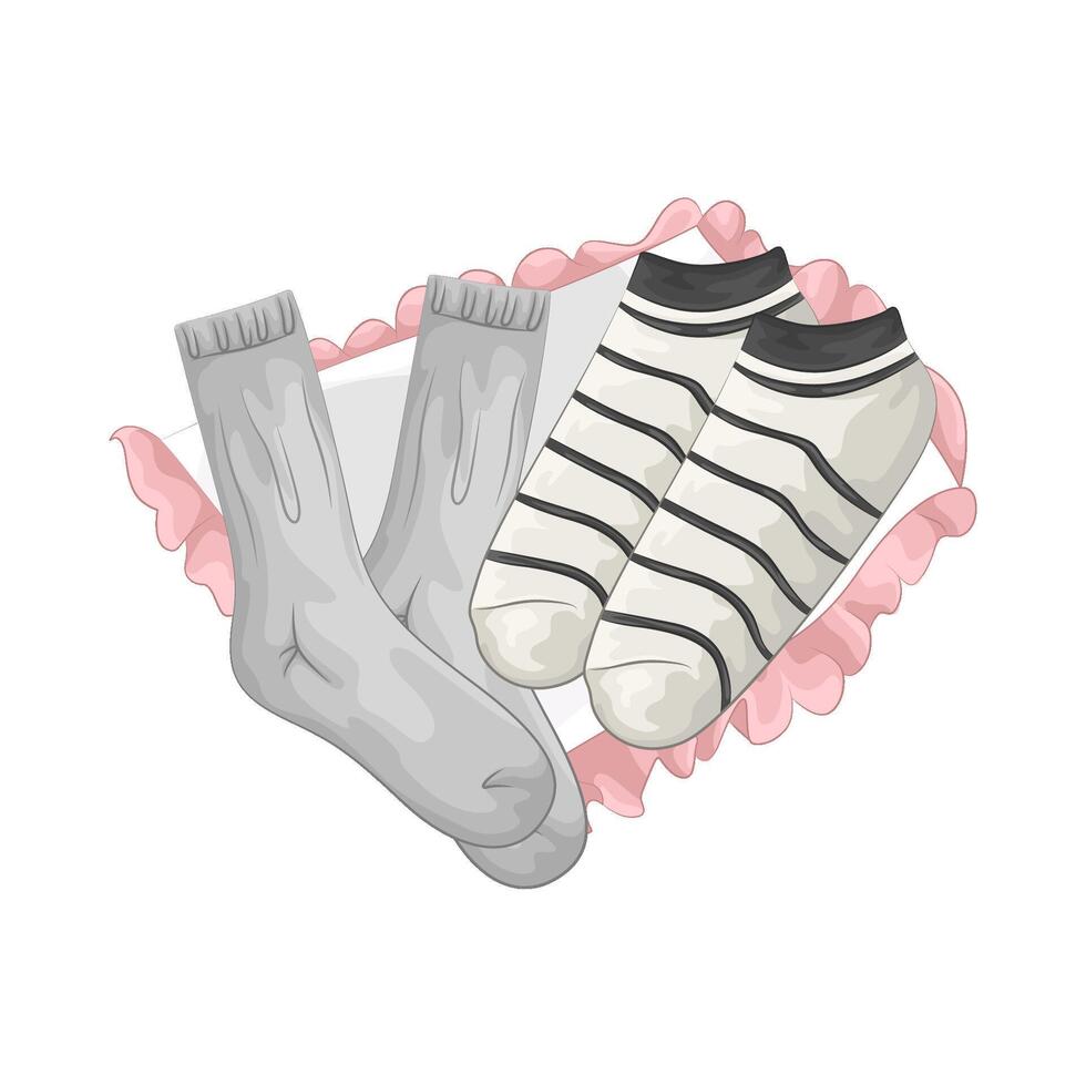 Illustration of women socks vector