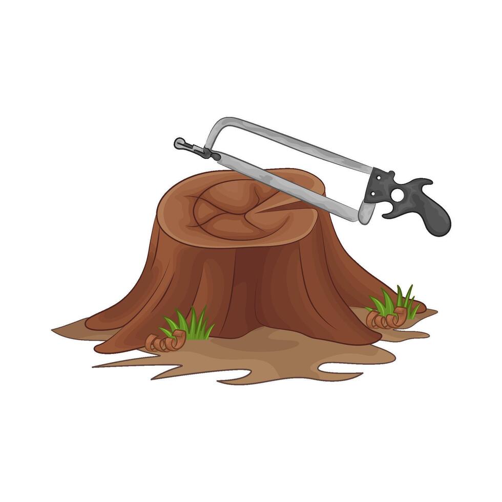 Illustration of hacksaw vector