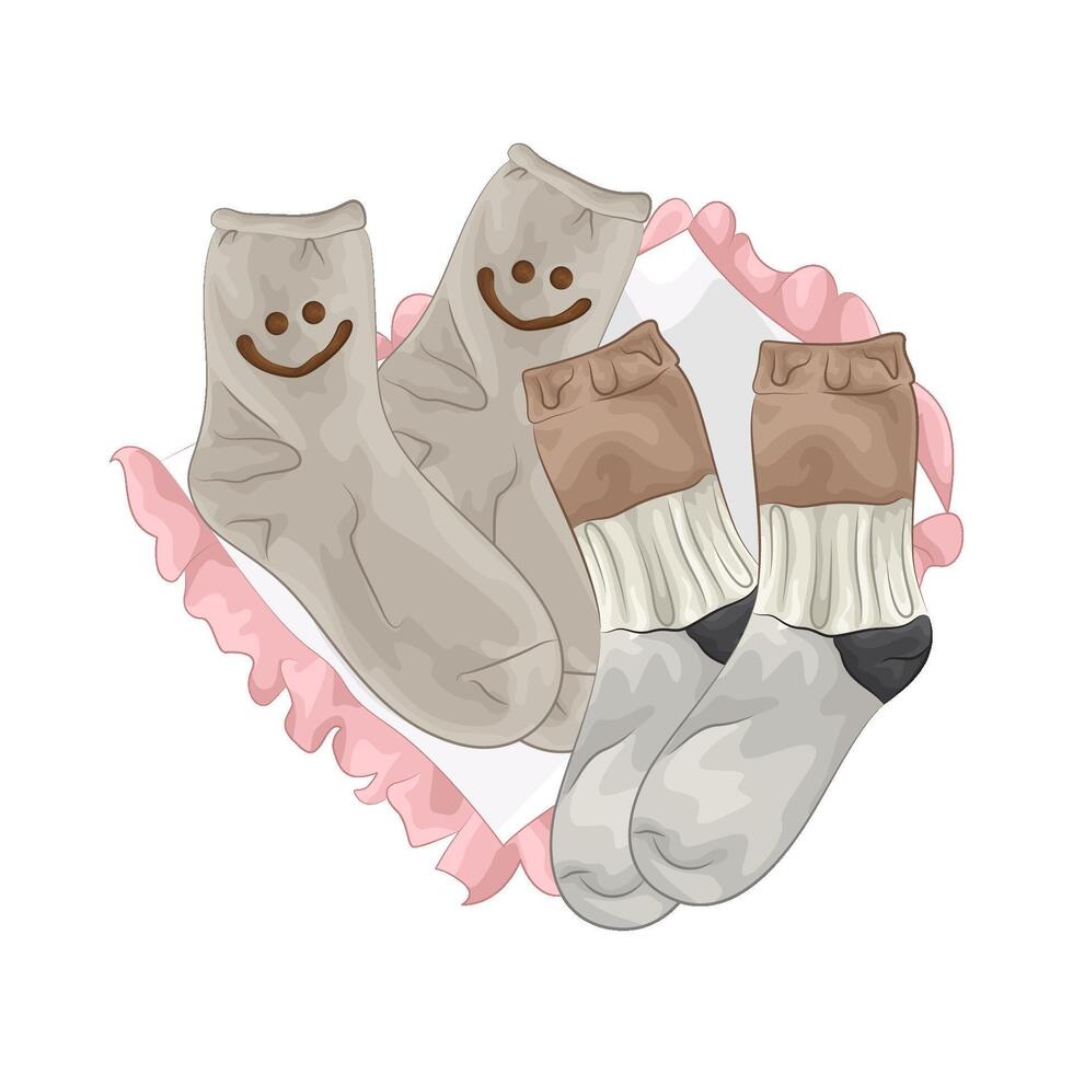 Illustration of women socks vector