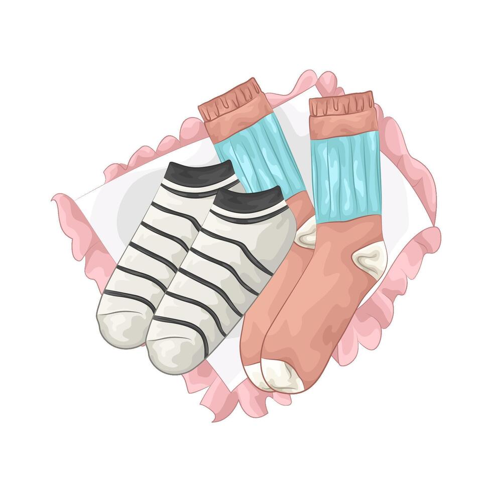 Illustration of women socks vector