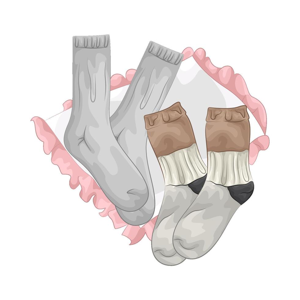 Illustration of women socks vector
