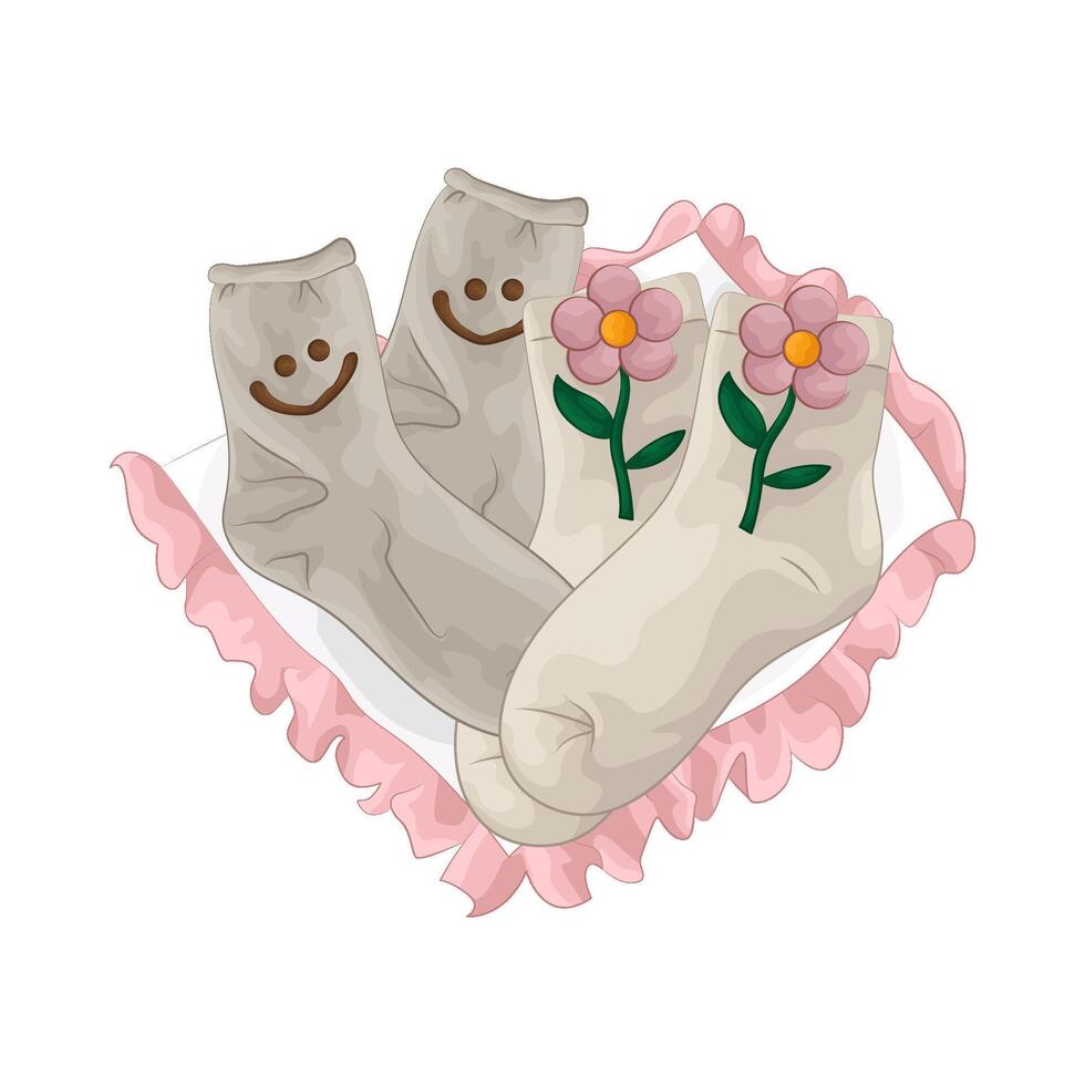 Illustration of women socks vector