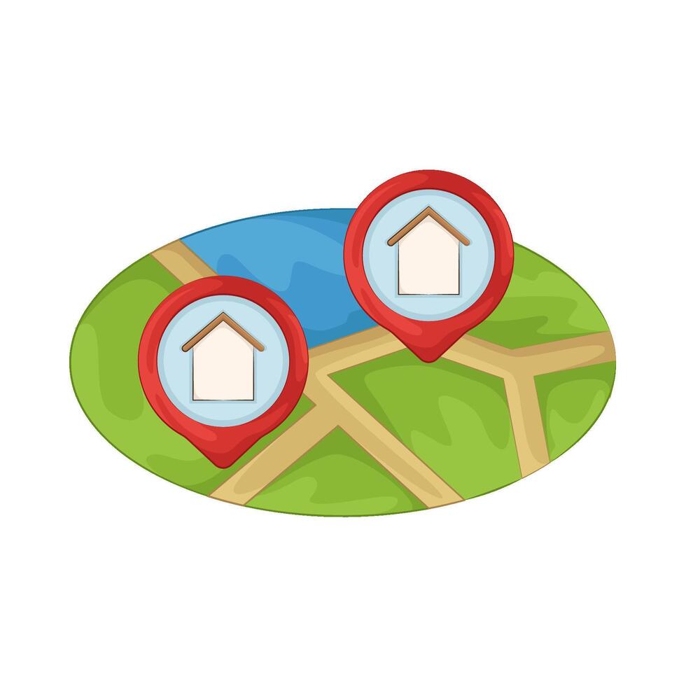 Illustration of home location vector