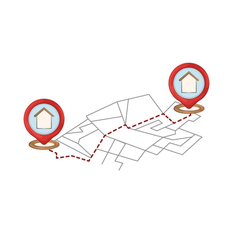 Illustration of home location vector