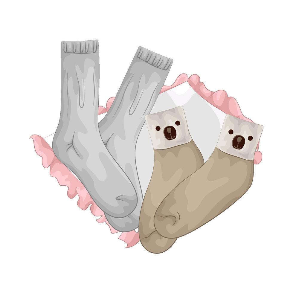 Illustration of women socks vector