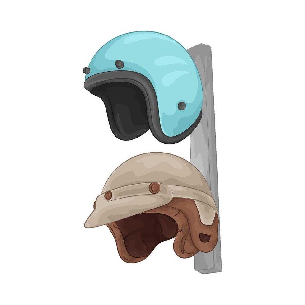 Illustration of motorcycle helmet vector