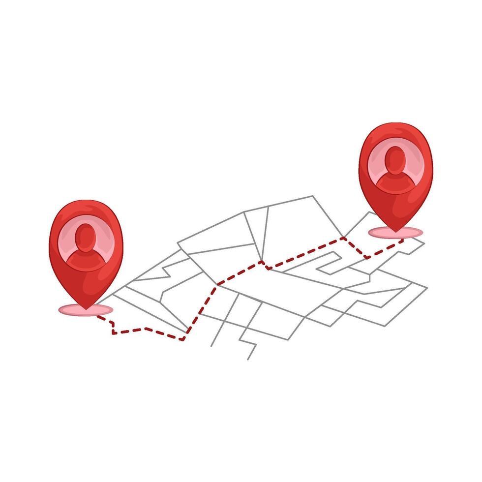 Illustration of user location vector