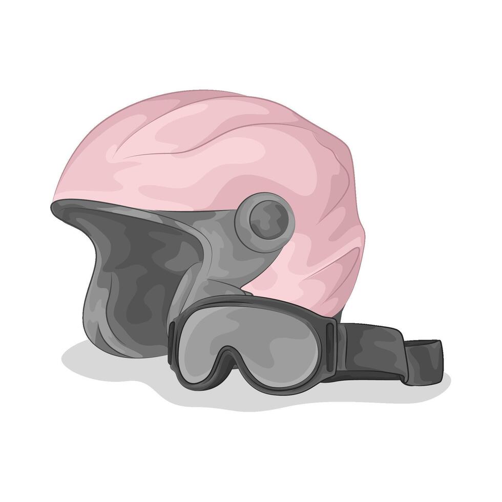 Illustration of motorcycle helmet vector