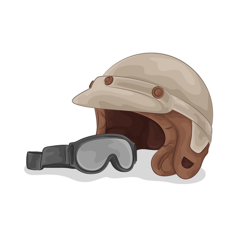 Illustration of motorcycle helmet vector