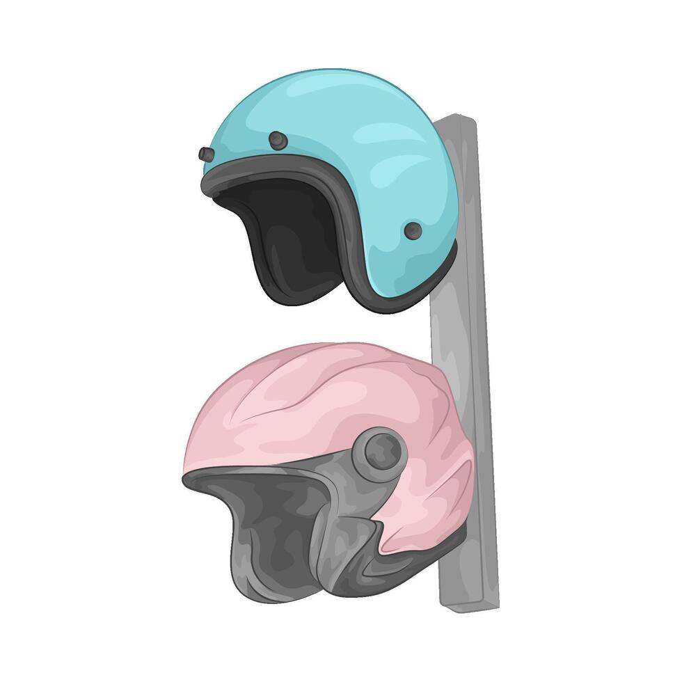 Illustration of motorcycle helmet vector
