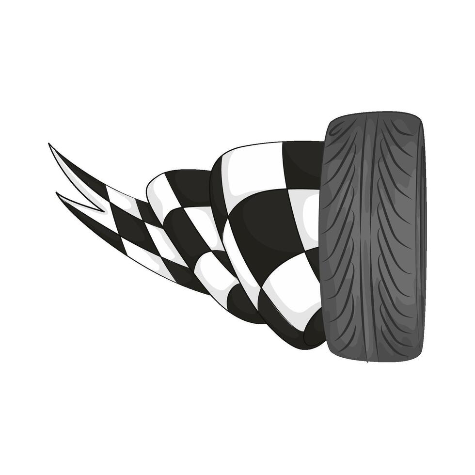 Illustration of tire vector