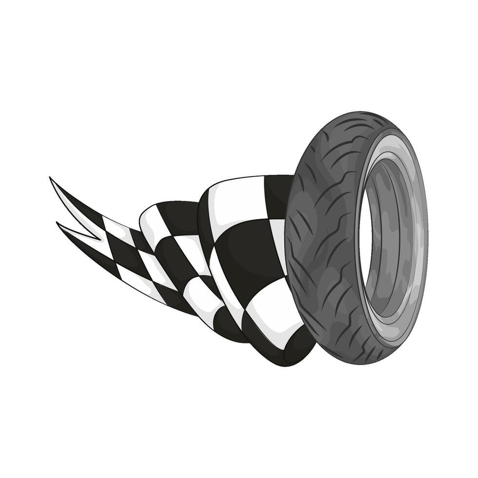Illustration of tire vector