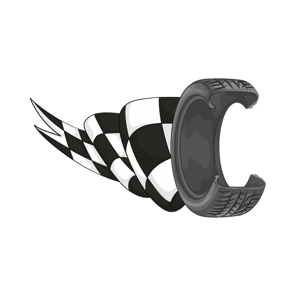 Illustration of tire vector