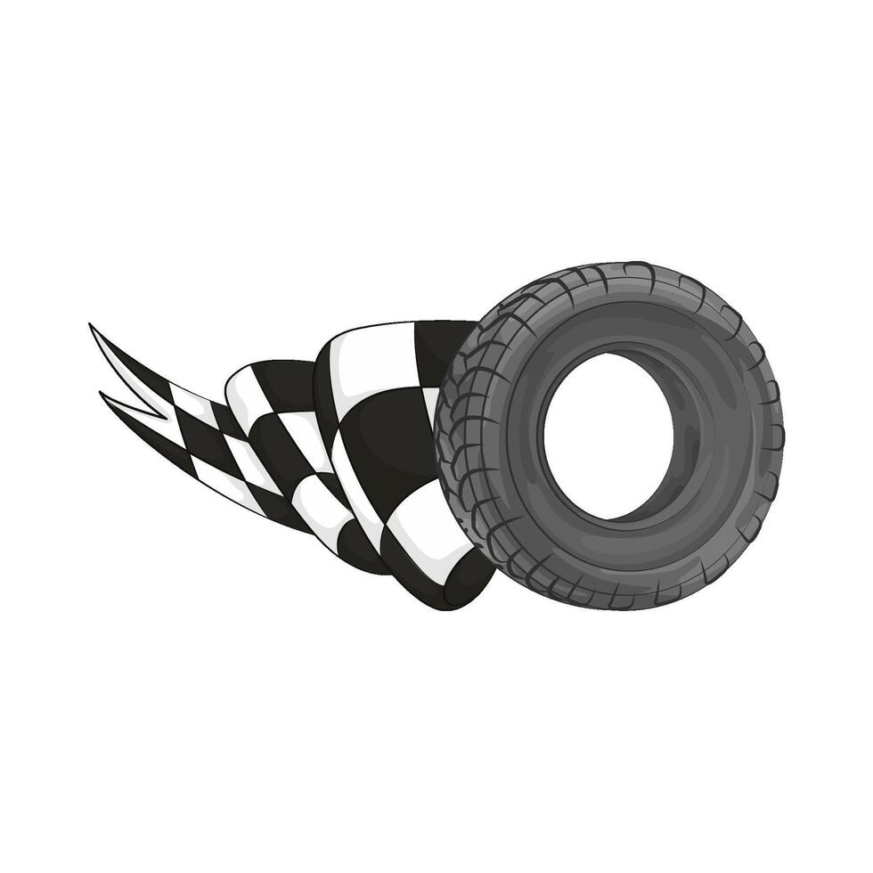 Illustration of tire vector