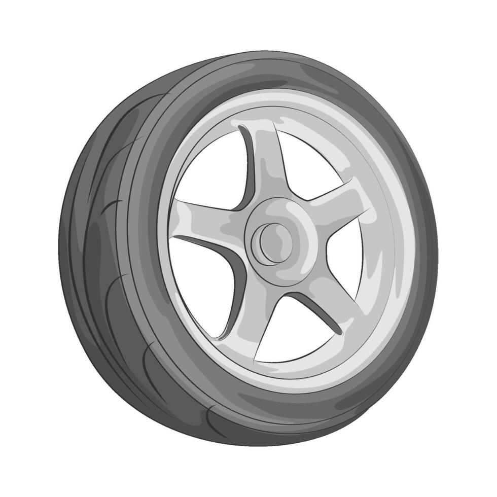 Illustration of tire vector