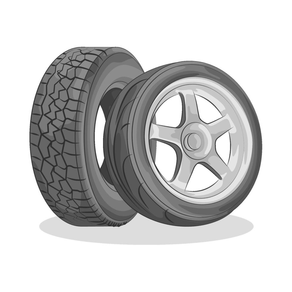 Illustration of tire vector