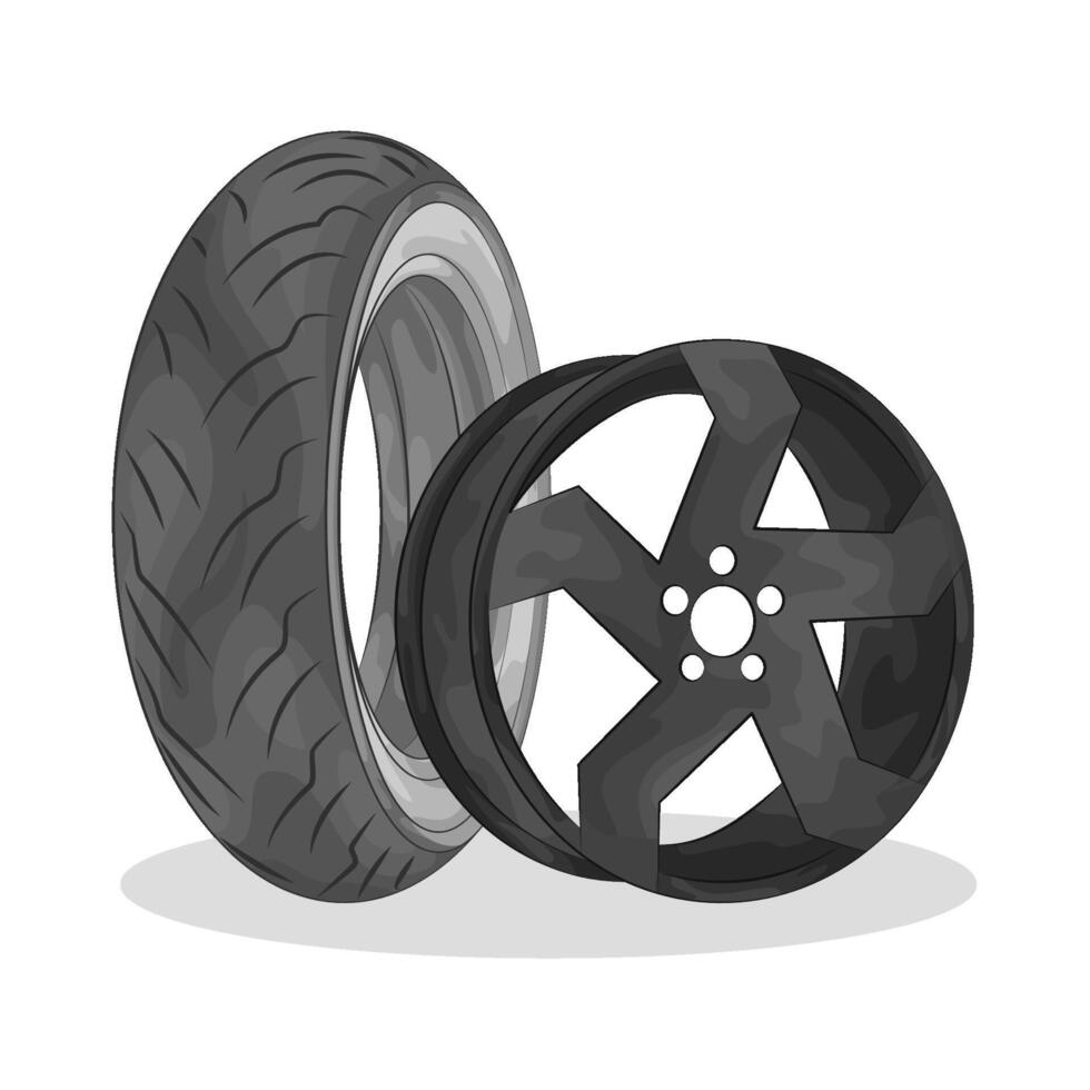 Illustration of tire vector
