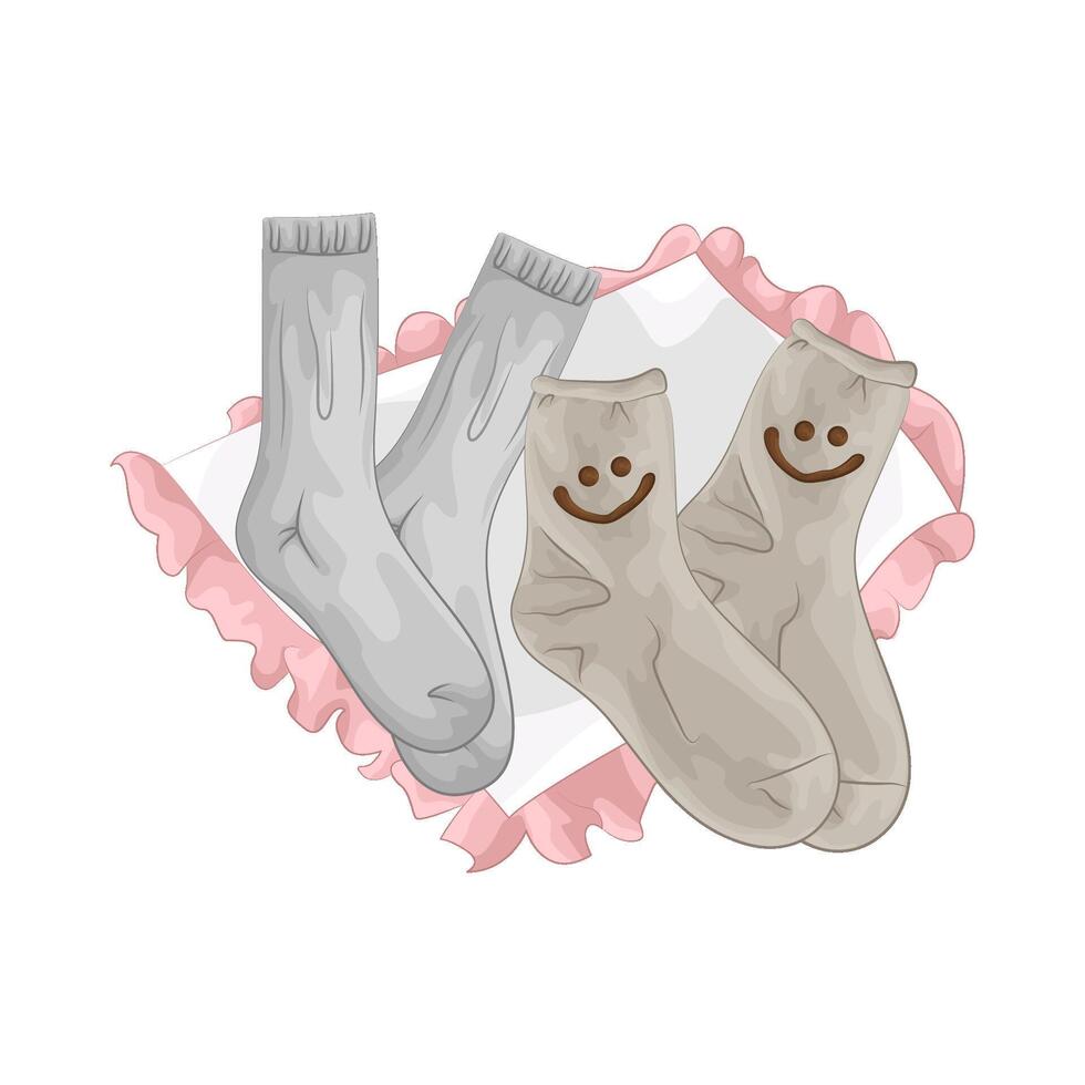 Illustration of women socks vector