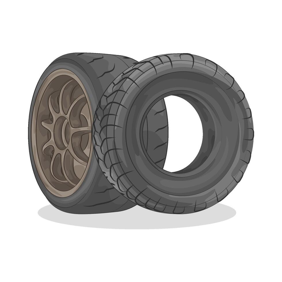 Illustration of tire vector