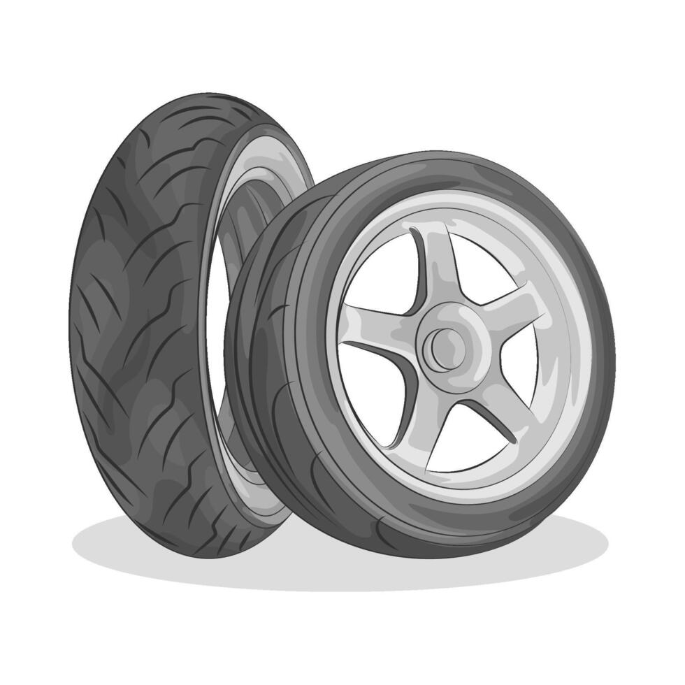 Illustration of tire vector