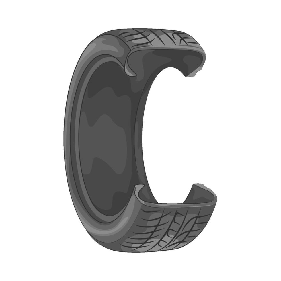 Illustration of tire vector