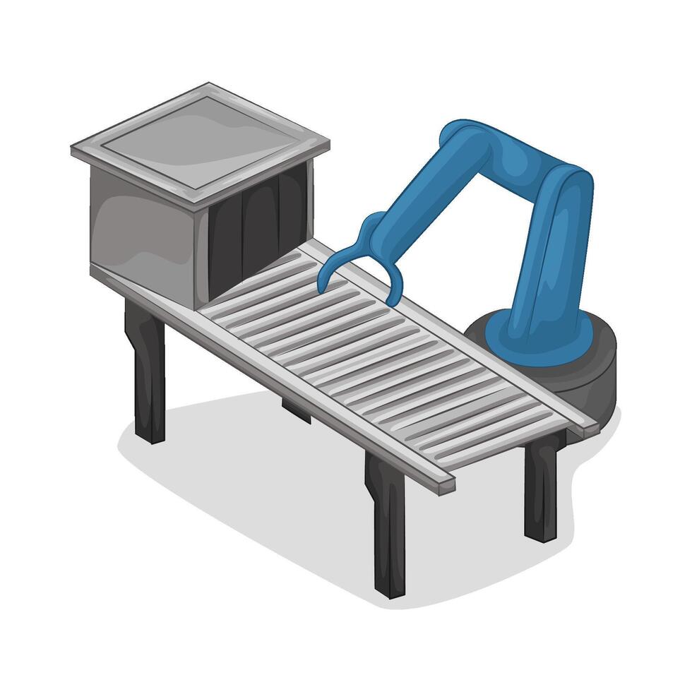 Illustration of conveyor vector