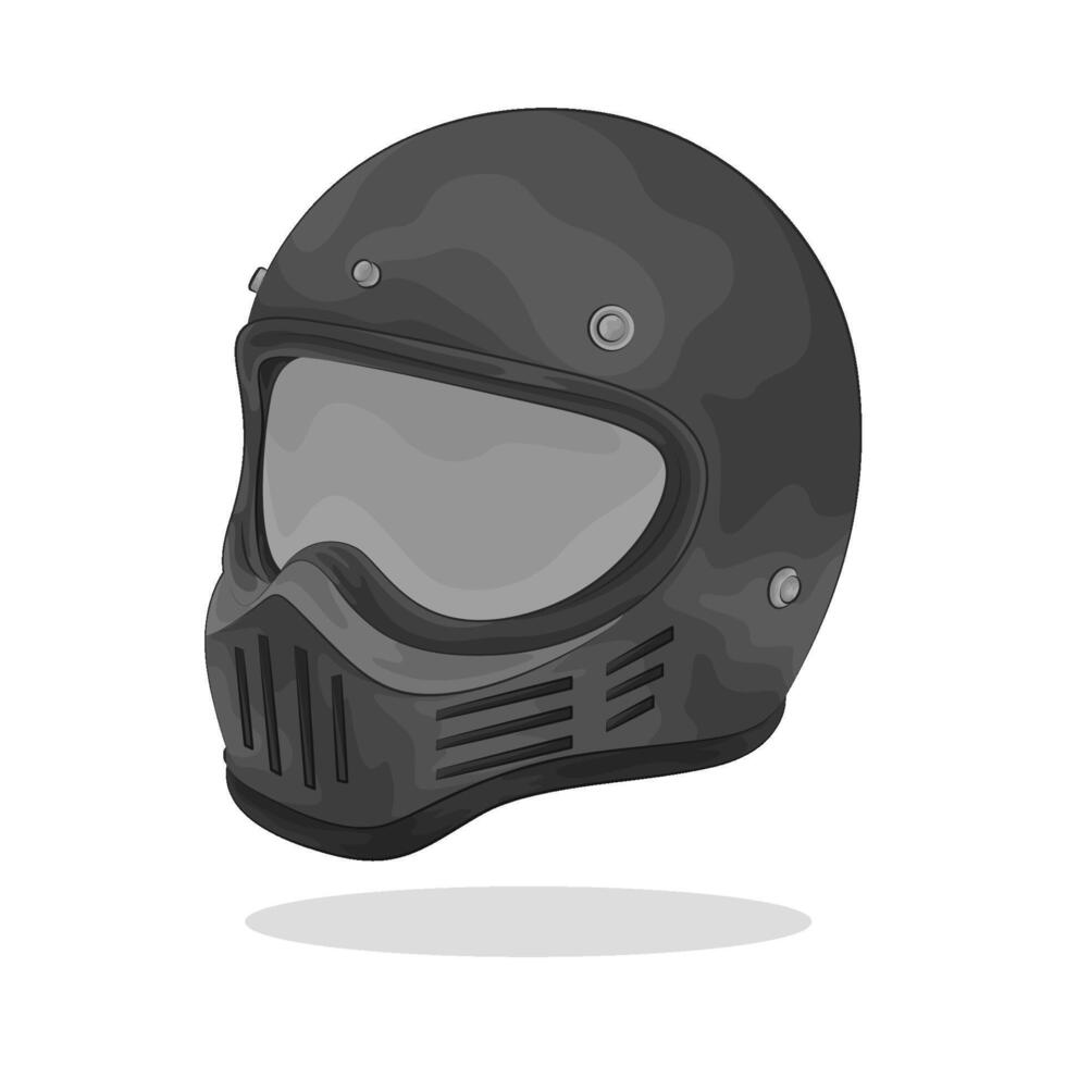Illustration of motorcycle helmet vector
