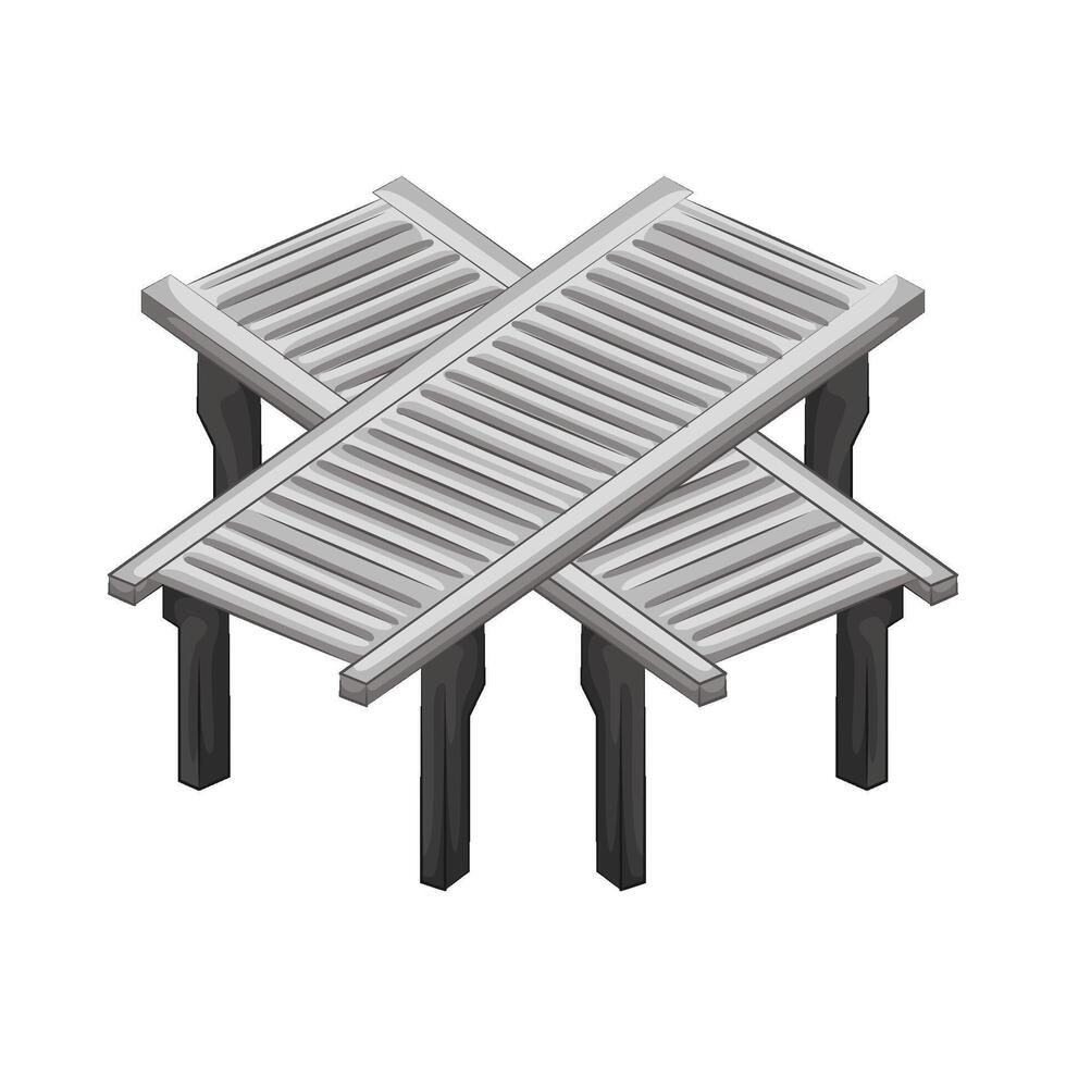Illustration of conveyor vector