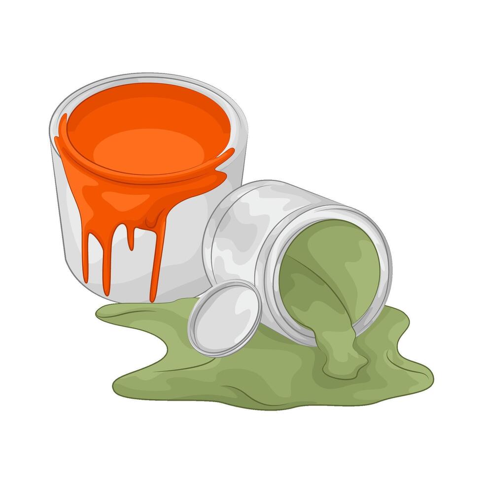 Illustration of paint bucket vector