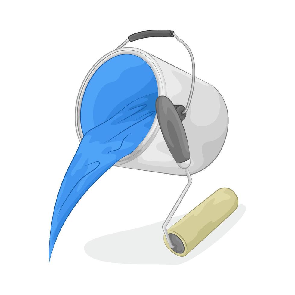 Illustration of paint bucket vector