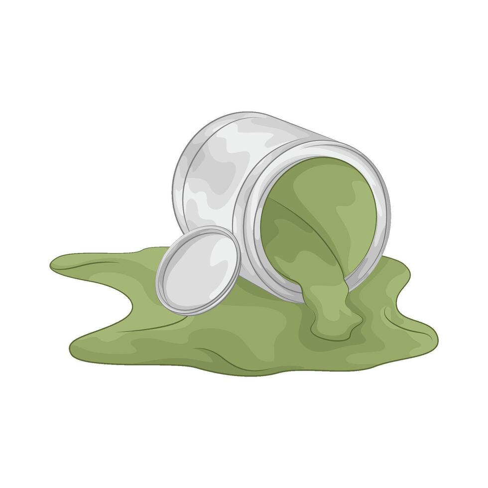Illustration of paint bucket vector